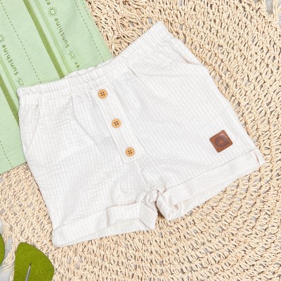 Conj. Camiseta Sunshine e Bermuda - Verde e Areia